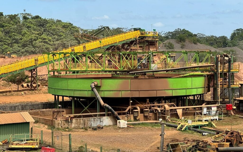 Espessador da planta da Amapá Minerals